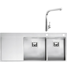 Комплект Мойка кухонная Reginox Nevada LUX OKG right L 40x30 сталь + Смеситель MEGA Mega MG-SUN03