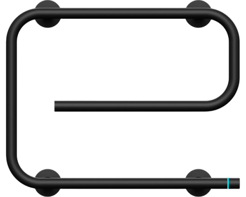 Полотенцесушитель электрический Bauedge E AF0037 53x41 черный матовый