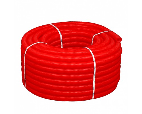 Труба гофрированная, ELSEN, FlexLight, для Ø32, наружный Ø40, красная, бухта 30 м