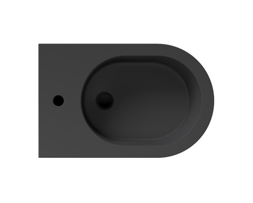 Alice Hide Биде Round 57х37, подвесное, цвет: чёрный матовый. 31180108