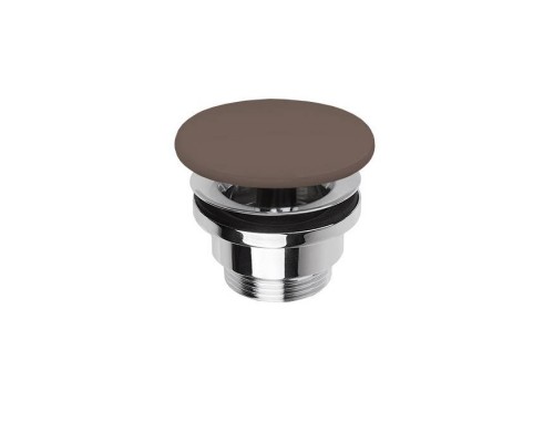 Simas Донный клапан, клик-клак, с керамической крышкой, цвет: Moka matt. PLCE moka matt Simas Донный клапан, клик-клак, с керамической крышкой, цвет: Moka matt. PLCE moka matt