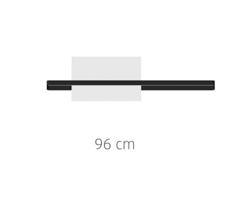 Bertocci Fly Релинг 96 см для зеркала и аксессуаров из композита, подвесной, цвет: белый матовый. 149 1516 0200