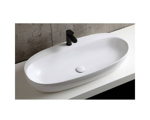 Azzurra Elegance Circle Раковина накладная, 90x44xH14 см, 1 отв., без перелива, цвет: Bianco lucido. ELLA090440CMBI/(ECI90M bi)*1 Azzurra Elegance Circle Раковина накладная, 90x44xH14 см, 1 отв., без перелива, цвет: Bianco lucido. ELLA090440CMBI/(ECI90M bi)*1