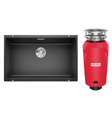 Комплект Мойка Blanco Subline 700-U антрацит + Измельчитель Franke