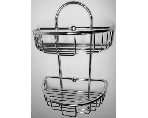 CLD-11 Полочка сетчатая двойная с высоким бортиком, металл, 320х245х135 мм ACC11