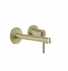 Gessi Ingranaggio Смеситель для раковины,  встраиваемый, с изливом: 16.9см., цвет: Brushed Brass PVD. 63581#727