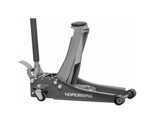 Домкрат подкатной  супернизкий подхват, педаль NORDBERG N32032G 3,2 т