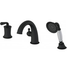 Смеситель на борт ванны Wonzon   Woghand WW-88659008-MB, матовый черный