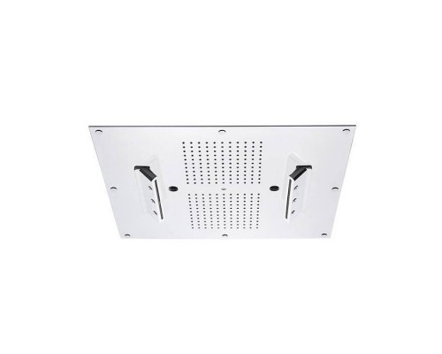 Carimali MyDream Верхний душ 550х500 мм, потолочный, 242 форсунки, 4 потока воды: дождь, каскад, распылители, двойной каскад, цвет: хром. 23075XN-CRX