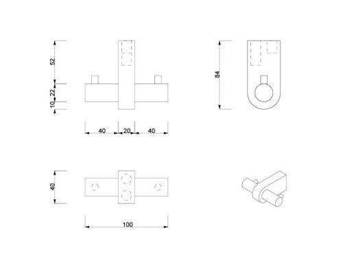 Decor Walther Century HAK2 Крючок двойной, цвет: золото матовое/бронза. 0586041 Decor Walther Century HAK2 Крючок двойной, цвет: золото матовое/бронза. 0586041
