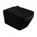 Simas Baden Baden Унитаз подвесной 56х36см., безободковый, цвет: черный матовый. F85,  BB18nero matt