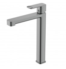Смеситель для раковины высокий металл Gun Metal, AQUAme Parma AQM6614GM