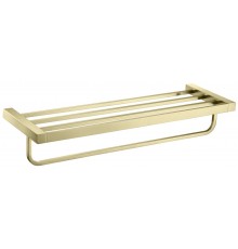 Timo 17058/17 Selene Полка с держателем для банного полотенца 600 мм, золото матовое 17058/17