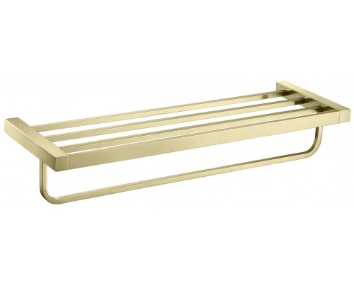 Timo 17058/17 Selene Полка с держателем для банного полотенца 600 мм, золото матовое 17058/17
