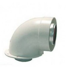 Дымоходы коаксиальные Угол с фланцем COAS.60/100 SR.A9F0 Ferroli 010007X0