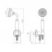 Carimali Colonial Душевой гарнитур: ручной душ с держателем и шлангом 150см., цвет: хром. 64511RES-CR