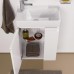 Laufen Pro База с раковиной 48x28см, петли слева, полки справа, 1 дверка, подвесная, цвет: белый. 4.8300.1.095.463.1,  8.1595.5.000.104.1