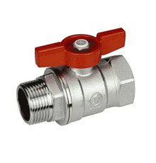 Шаровой кран Giacomini R254D R254X002 3/8", вн-нар, ручка бабочка