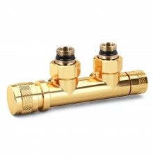 Узел угловой SR Rubinetterie для нижнего подключения 1/2 x3/4 цвет золото 0694-1500D0E0