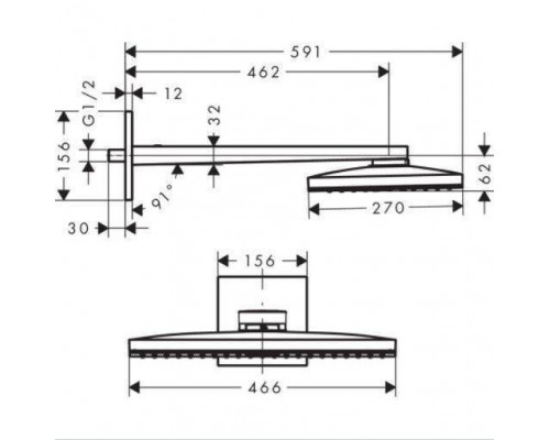 Hansgrohe Rainmaker Select, Душевая система Rainmaker Select 460 1jet, цвет: Хром. 13184000, 24003400 Hansgrohe Rainmaker Select, Душевая система Rainmaker Select 460 1jet, цвет: Хром. 13184000, 24003400