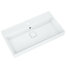 AQ 4610119205126 Киров Вилис 800 Раковина 810х470х150 мм, с отв. под смес, с отв. перел, кер. накл. 4610119205126