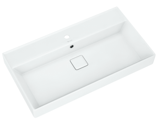 AQ 4610119205126 Киров Вилис 800 Раковина 810х470х150 мм, с отв. под смес, с отв. перел, кер. накл. 4610119205126