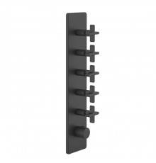Gessi Inciso Смеситель для душа, встраиваемый, термостатический, резьба 3/4, внешняя часть, цвет: Black XL. 58230#299
