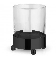 Bertocci Cinquecento Стакан настольный, цвет: прозрачное стекло/черный матовый. 110 0530 0800