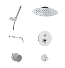 Душевой комплект VitrA Origin A49311EXP, С ВНУТРЕННЕЙ ЧАСТЬЮ, хром