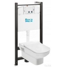 Roca 7.8931.0.468.0 Dama Senso Комплект !БЕЗ КНОПКИ! Подвесн унитаз+инстал+сиденье 893104680
