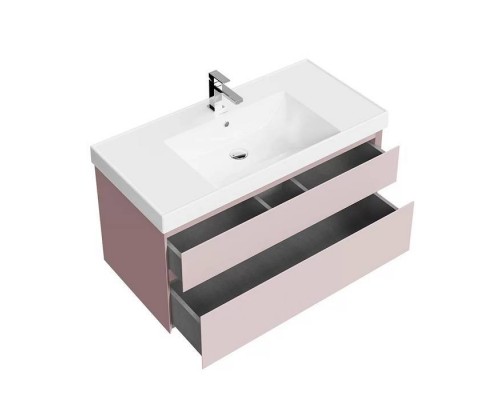 Kerama Marazzi Cubo Тумба подвесная 100см, с ящиками, цвет: Мальва матовая. CUB.100.2\MAL Kerama Marazzi Cubo Тумба подвесная 100см, с ящиками, цвет: Мальва матовая. CUB.100.2\MAL