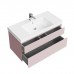 Kerama Marazzi Cubo Тумба подвесная 100см, с ящиками, цвет: Мальва матовая. CUB.100.2\MAL