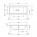 Duravit Vero Air Ванна 190x90см, встраиваемая, Air-System, цвет: белый. 760414000AS0000