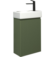 Тумба с раковиной Wellsee WC Area 221805000 40 см, цвет матовый зеленый