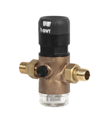 Редуктор давления BWT D1 Red, 1/2" НР-НР, с визуализацией давления, без манометра, холодная вода