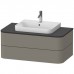 Duravit Happy D.2 Plus Тумба подвесная 100x55х40.8см, с раковиной и 2 ящиками, цвет: stone grey satin matt. 2360600000,  HP497109292,  HP031E08080
