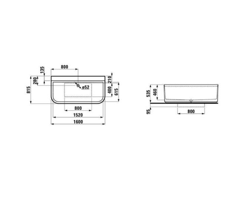 Laufen Sonar Ванна 160x81.5х46см, пристенная, с слив-переливом, материал: композит, цвет: белый. 2.2034.7.000.000.1 Laufen Sonar Ванна 160x81.5х46см, пристенная, с слив-переливом, материал: композит, цвет: белый. 2.2034.7.000.000.1