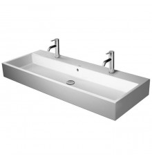 Duravit Vero Air Раковина 120х47см., подвесная, c 2 отв., с переливом, цвет: белый. 2350120026