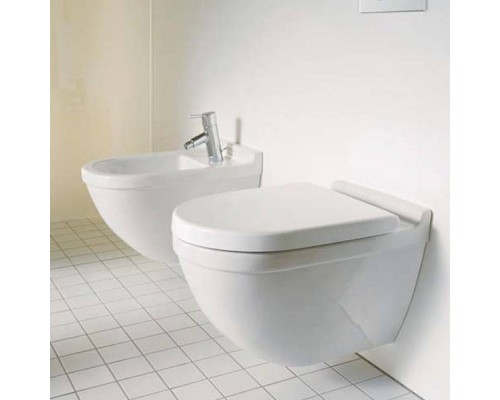Duravit Starck 3 Унитаз 54х36см., подвесной, безободковый, с креплением Durafix, цвет: белый. 2527090000