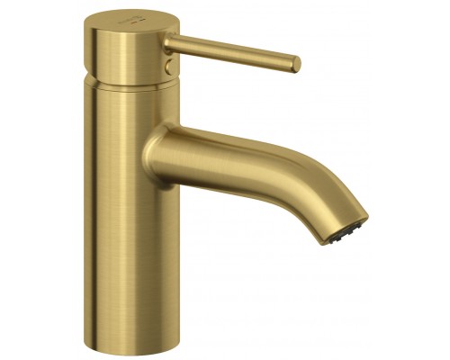 Kludi 38 266 N076 Bozz Смеситель для раковины 75 мм, PushOpen, брашированное золото 38266N076