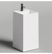 Salini Armonia Square TOP 01 Раковина напольная 45х45х90м., с 1 отв., мат-л: S-Stone, цвет: белый матовый. 130521TM