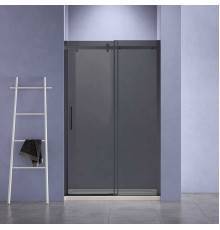 Душевая дверь в нишу Vincea Como-N VDS-4CN140CGB 140 см, профиль черный матовый, стекло серое