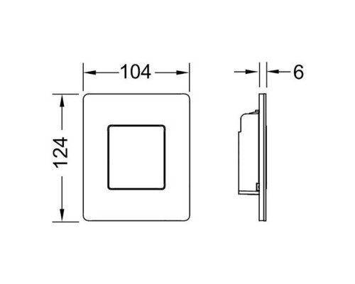 TECEsolid Urinal, Панель смыва для писуара, цвет: черный матовый. 9242435 TECEsolid Urinal, Панель смыва для писуара, цвет: черный матовый. 9242435