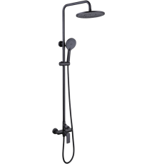 Душевая стойка Abber Weiss Insel AF8020B черная матовая