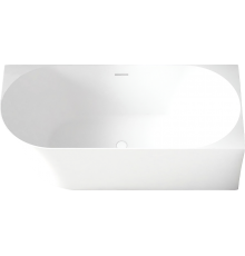 Акриловая ванна Abber AB9258-1.5 R 150x80 см, угловая, с каркасом, со сливом-переливом, асимметричная