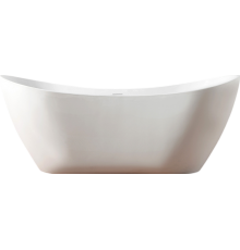 Акриловая ванна Abber AB9322 180x80 см, отдельностоящая, овальная, с каркасом, со сливом-переливом