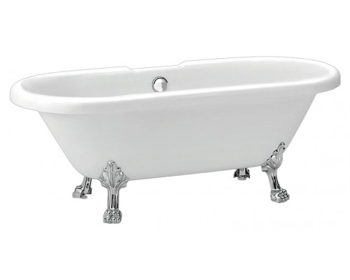 Акриловая ванна BelBagno BB21 175x80 см, отдельностоящая, овальная, с ножками