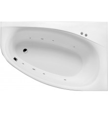 Акриловая ванна Excellent Kameleon WAEX.KMP17.SOFT P 170x110 см, угловая, с гидромассажем, с каркасом, со сливом-переливом, асимметричная