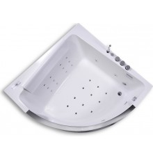 Акриловая ванна Orans 6510700 150x150 см, угловая, с гидромассажем, с каркасом, с экраном, со сливом-переливом, со смесителем, с подголовником, с поручнем, четверть круга