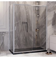 Душевой уголок Ambassador Forsa 17021121AX-90AX 150х90 см, профиль хром, стекло прозрачное